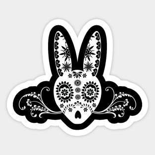 Sugar Skull Bunny Sticker